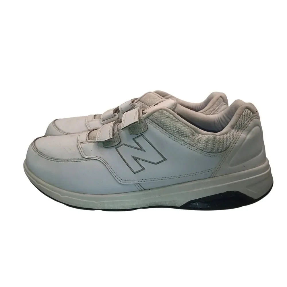 New Balance 813 Men's Triple White Easy Close Walking Sneakers -Size: 13EEEE